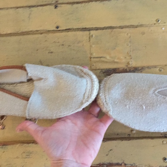 MICHAEL KORS ESPADRILLE FLATS BOHO CANVAS SLIP ON FLATS SLIDES 9 M - Picture 7 of 16